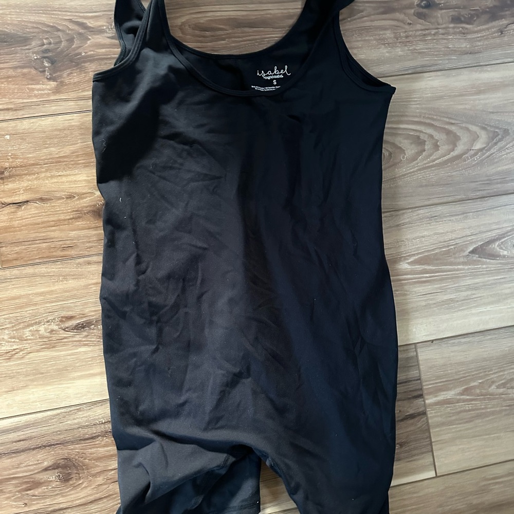 Isabel Maternity by Ingrid & Isabel Black romper size small bike shorts